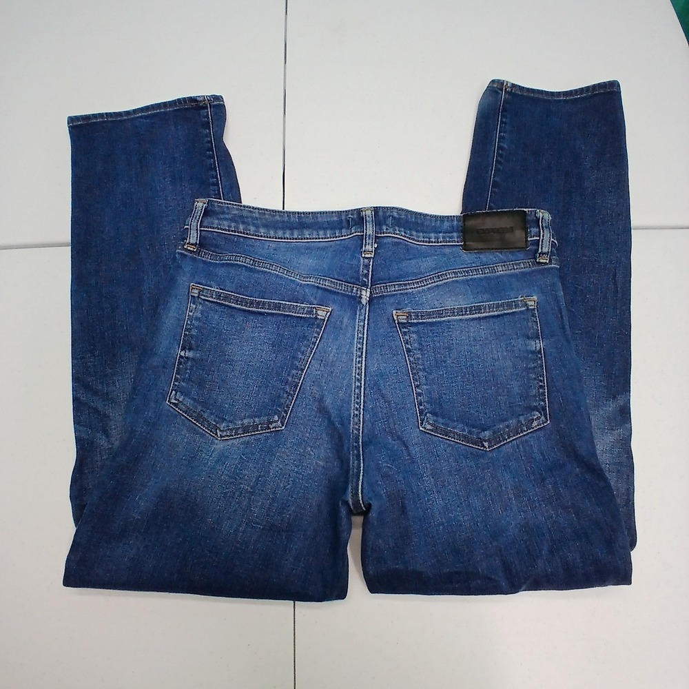 Express Mens Boot Cut‎ Jeans Medium Wash Blue Denim Stretch Size 33x32